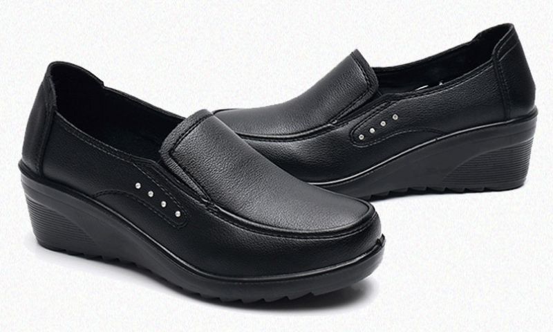 Fanny Damskie Buty Na Koturnie Na Platformie - Czerwony