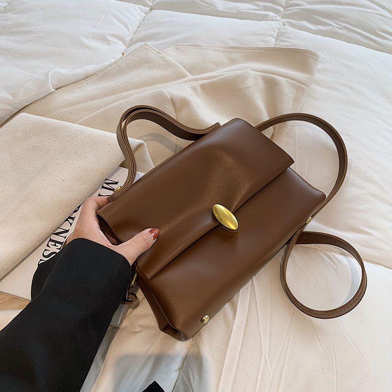 Fantasy Damska Mała Skórzana Torebka Crossbody - Czarny