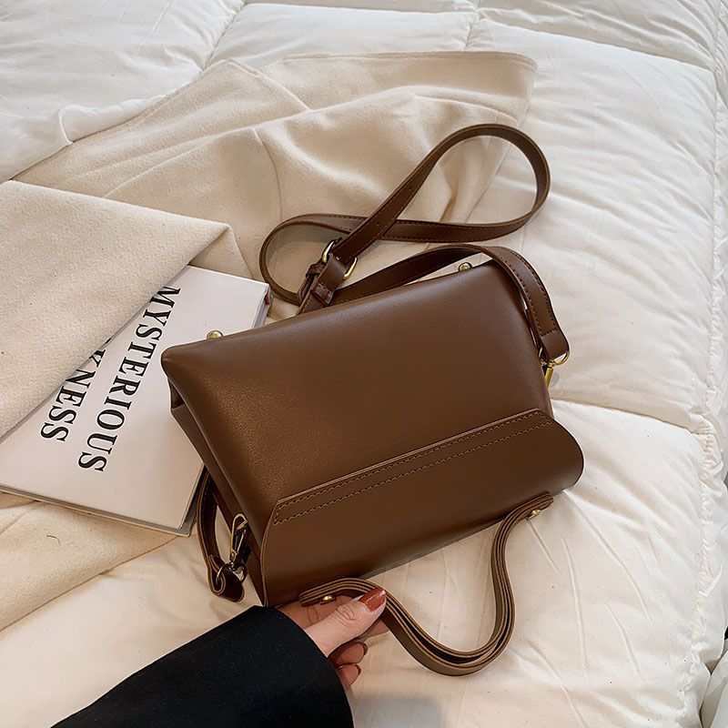 Fantasy Damska Mała Skórzana Torebka Crossbody - Czarny