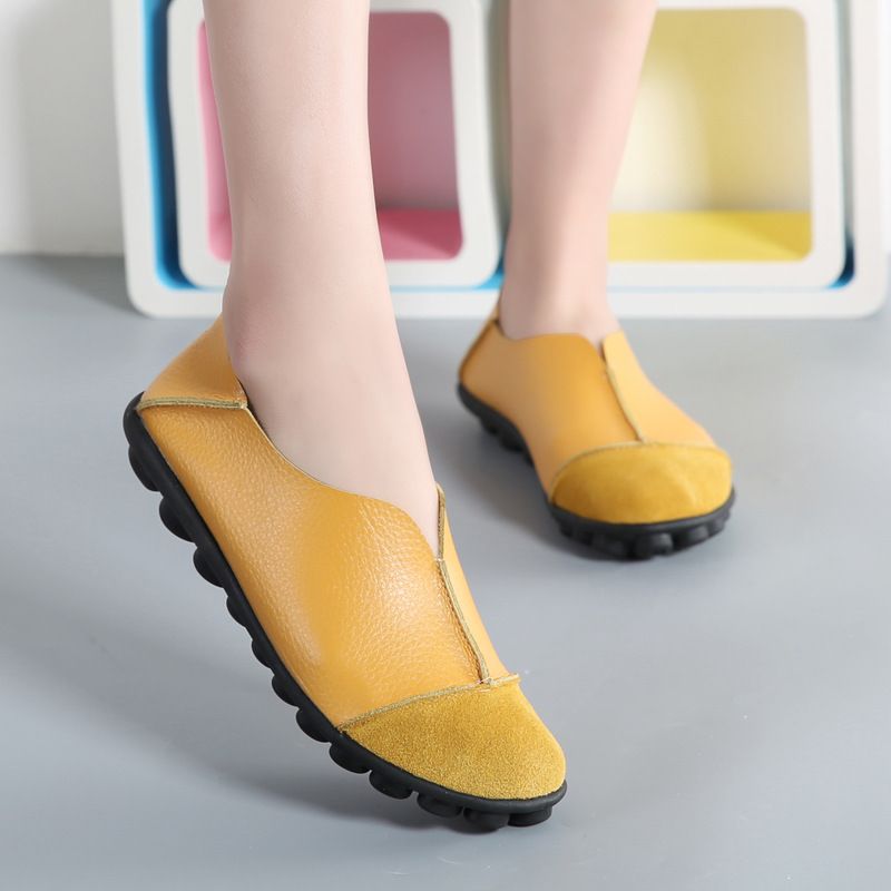 Fenicia Damskie Płaskie Buty - Żółty