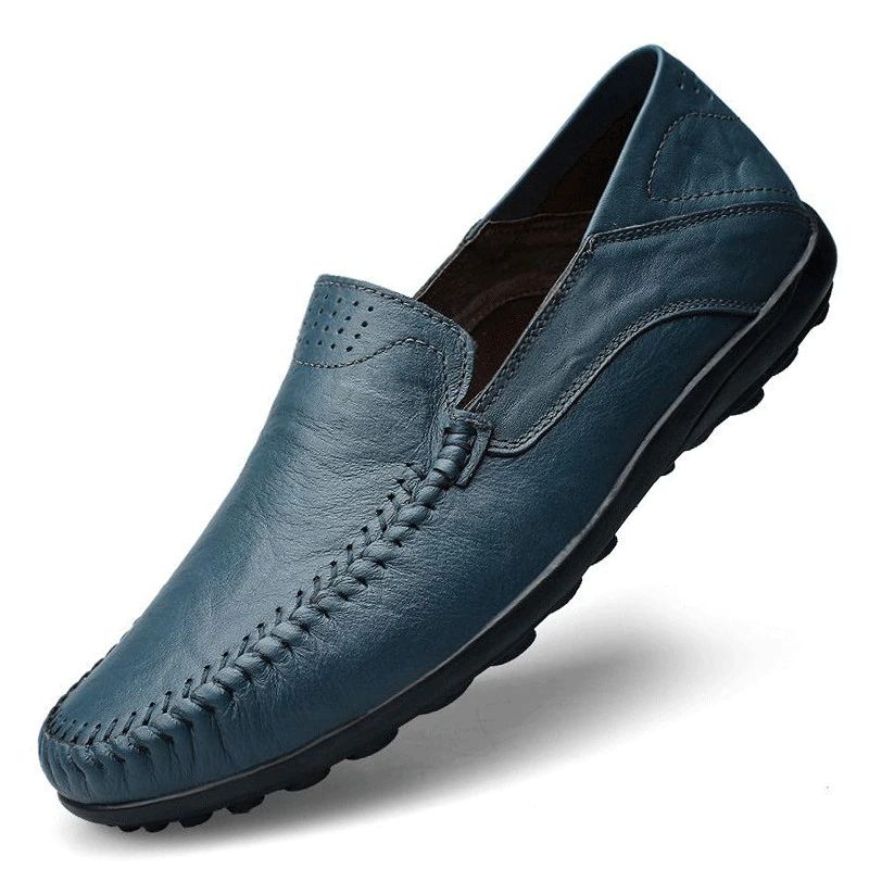Filippo Męskie Mokasyny Eleganckie Buty - Niebieski