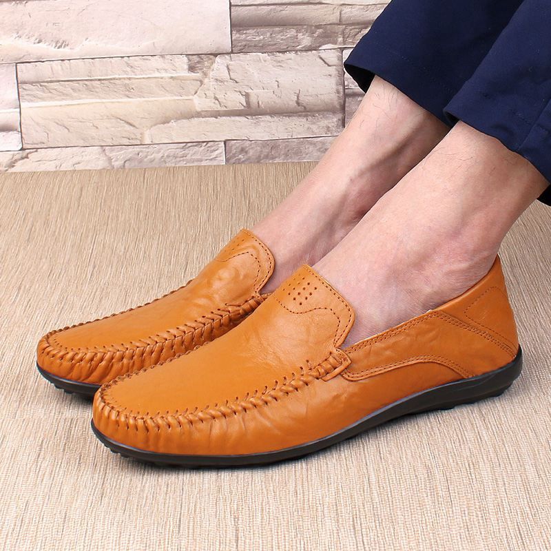 Filippo Męskie Mokasyny Eleganckie Buty - Niebieski