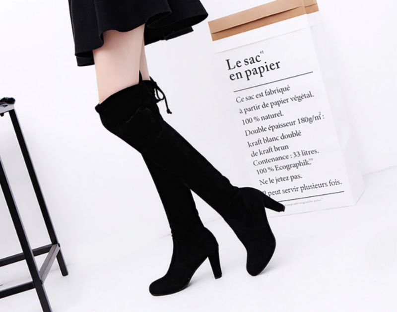 Filomena Boots Over The Knee - Czarny