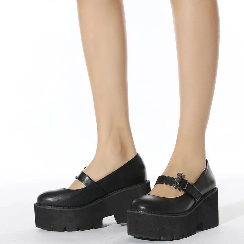 Fiona Damskie Buty Na Platformie - Czarny