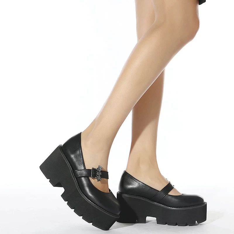 Fiona Damskie Buty Na Platformie - Czarny