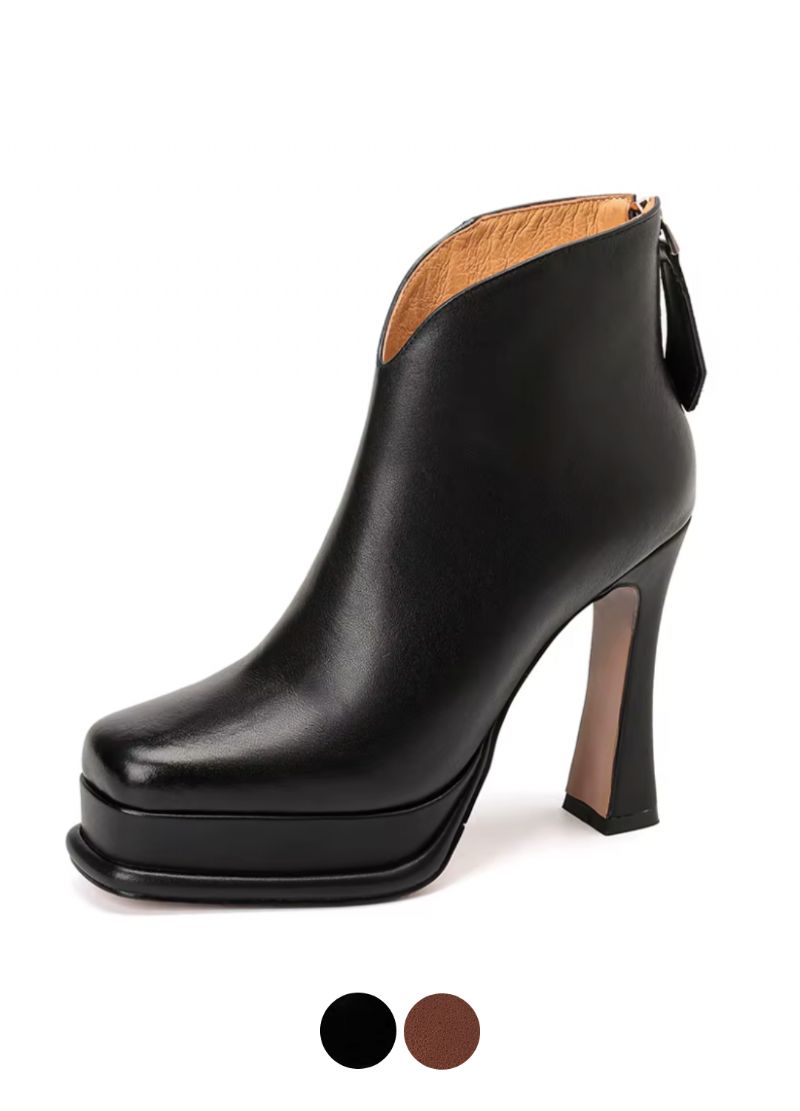 Fiona Damskie Skórzane Buty Do Kostki