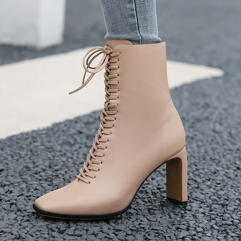 Flautera Damskie Buty Do Kostki - Niebieski