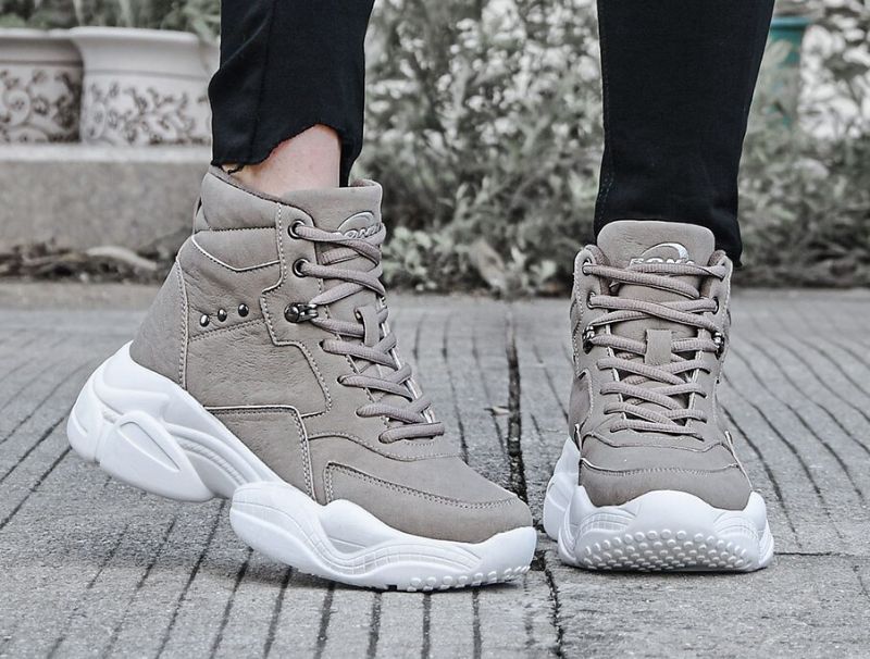 Flavia Damskie Wysokiej Jakości Buty Do Kostki - Khaki