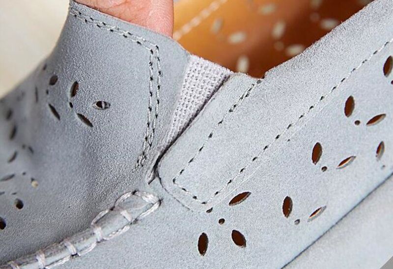 Flor Damskie Miękkie Buty Na Platformie - Niebieska dziura