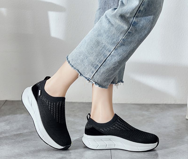 Floyd Damskie Wygodne Buty Na Platformie - Szary