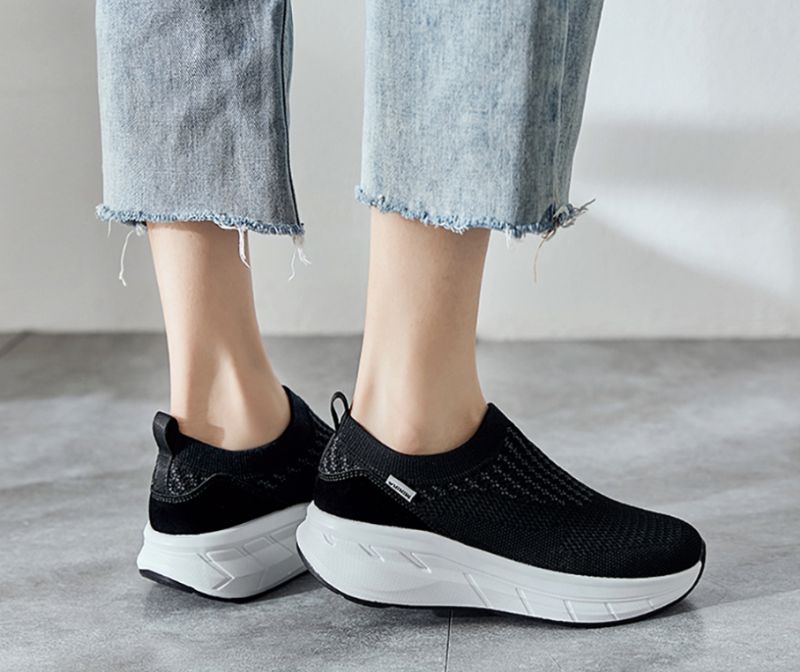 Floyd Damskie Wygodne Buty Na Platformie - Szary