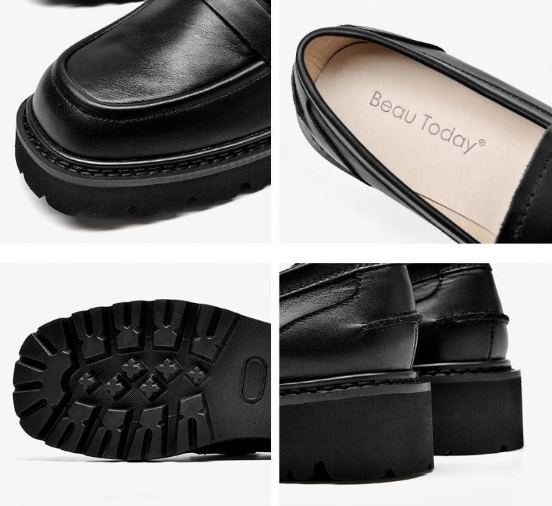 Fonsi Damskie Buty Typu Platform - Czarny