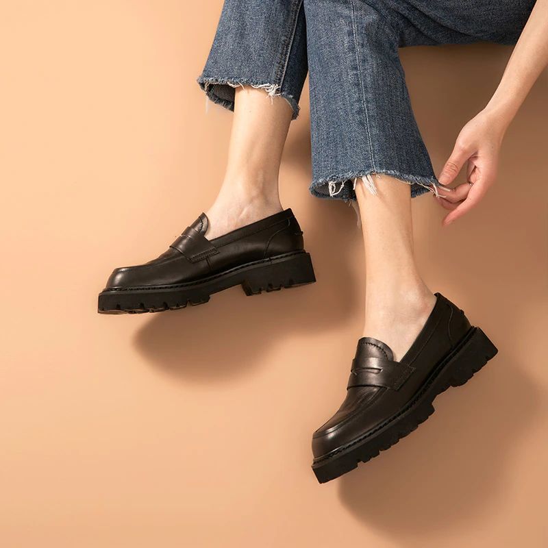 Fonsi Damskie Buty Typu Platform - Czarny