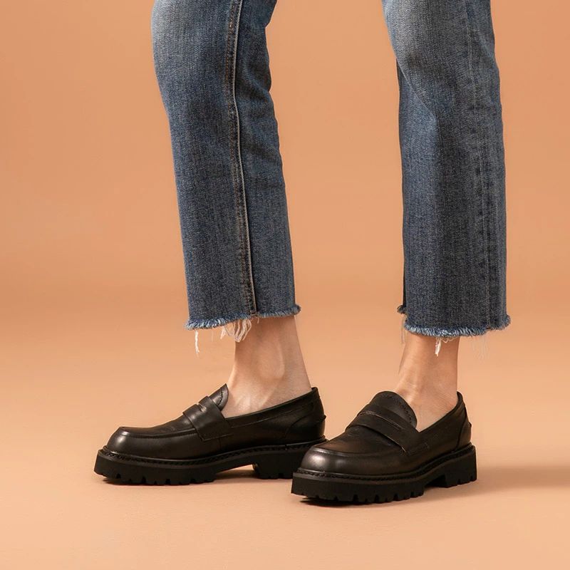 Fonsi Damskie Buty Typu Platform - Czarny