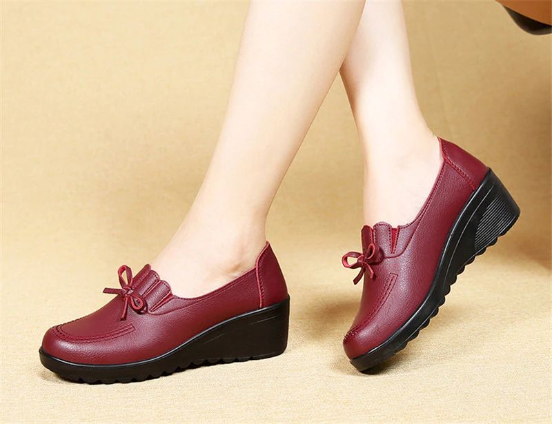 Francia Damskie Buty Na Koturnie - Czarny