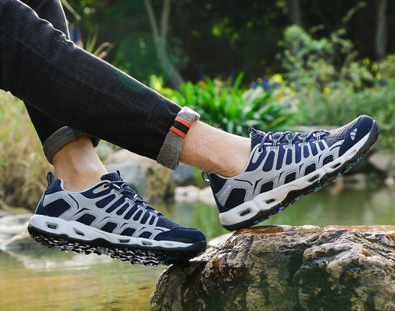 Frederic Damskie Oddychające Buty Letnie - Jasnoszare kobiety