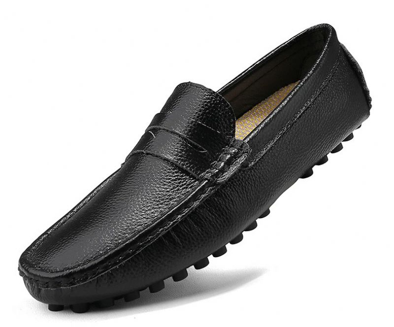 Freidy Mokasyny Męskie Buty Casualowe - Czarny