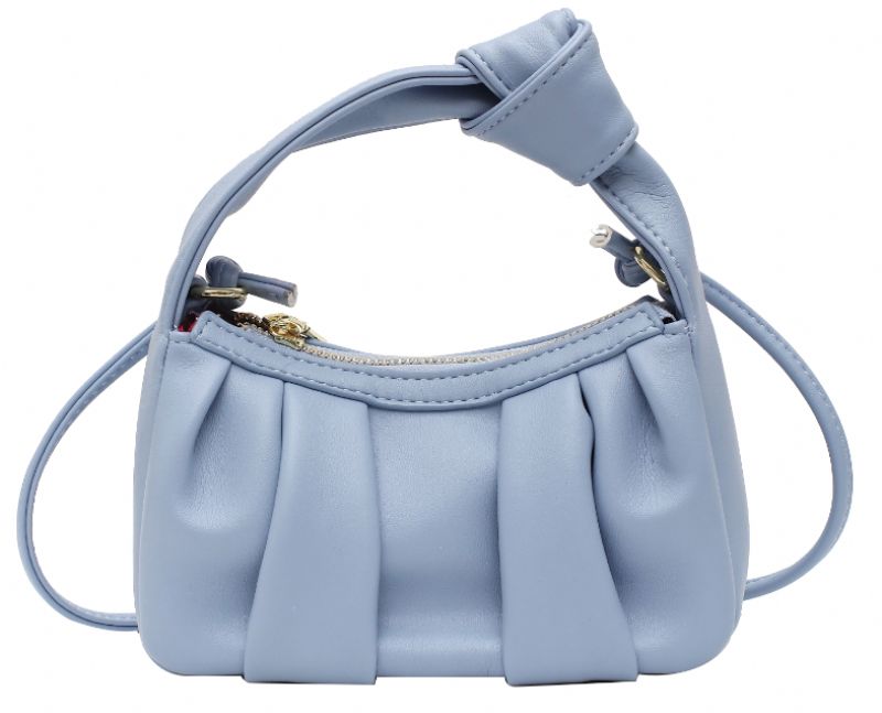 Frida Damska Skórzana Torebka Crossbody - Niebieski