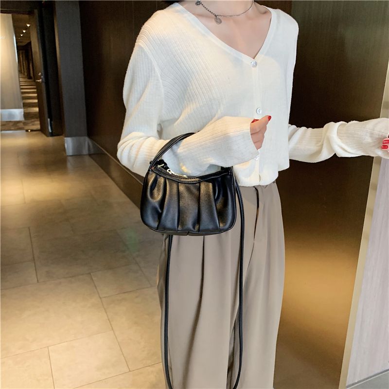 Frida Damska Skórzana Torebka Crossbody - Niebieski
