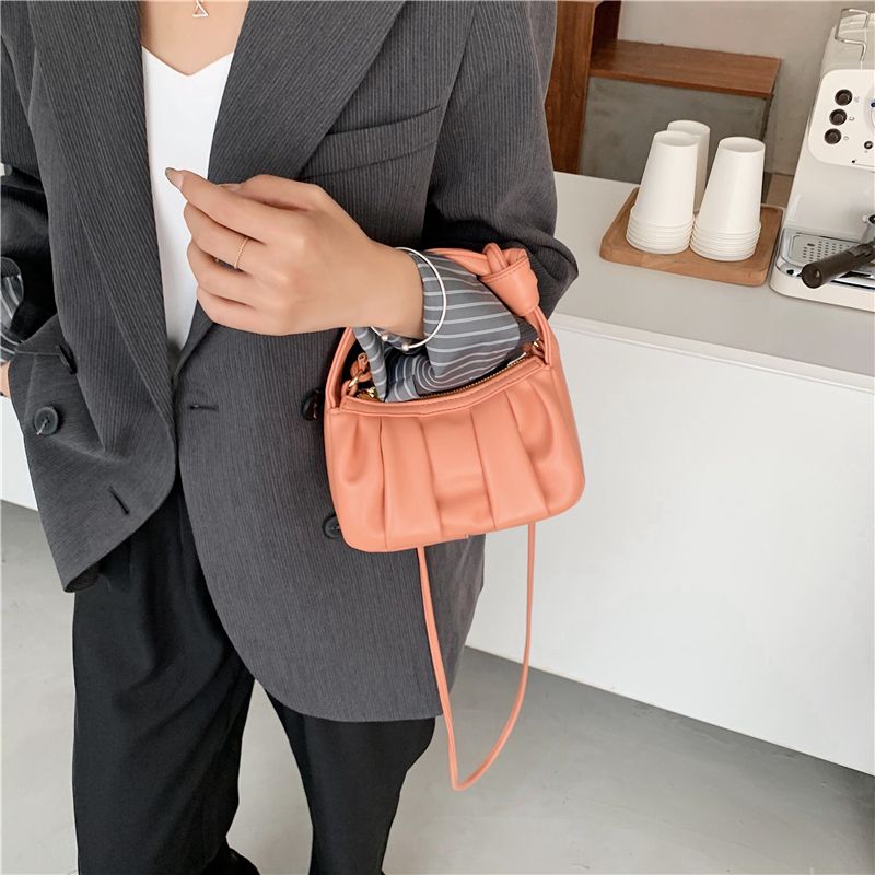 Frida Damska Skórzana Torebka Crossbody - Niebieski