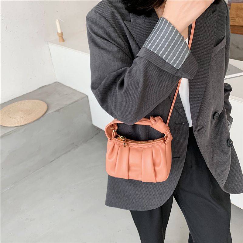 Frida Damska Skórzana Torebka Crossbody - Niebieski
