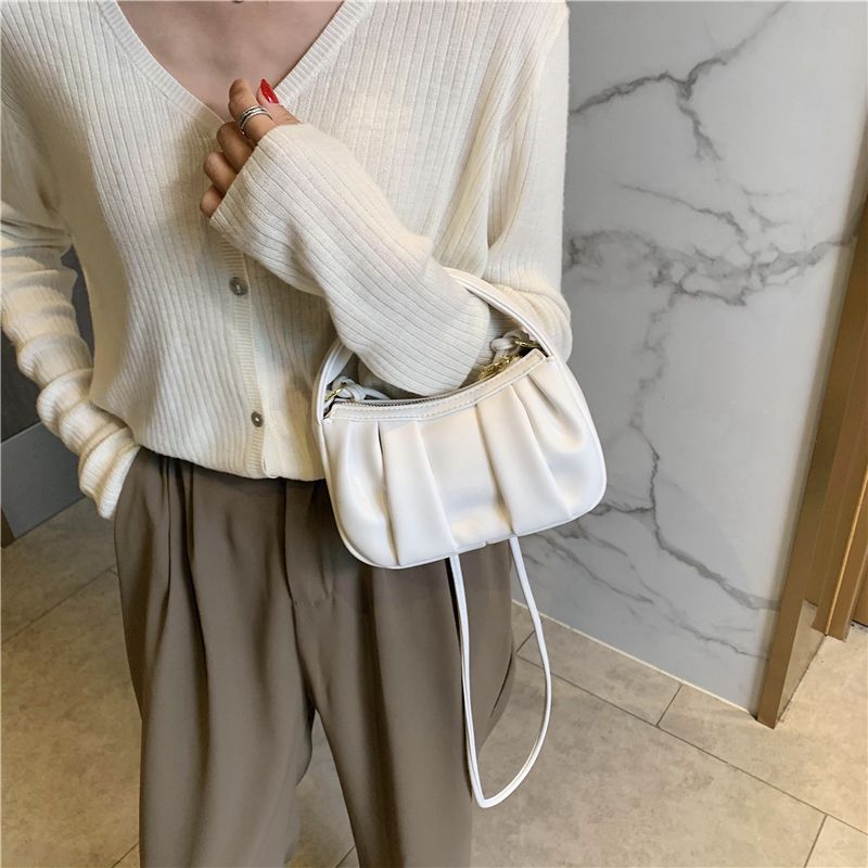 Frida Damska Skórzana Torebka Crossbody - Niebieski