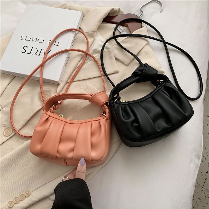 Frida Damska Skórzana Torebka Crossbody - Niebieski