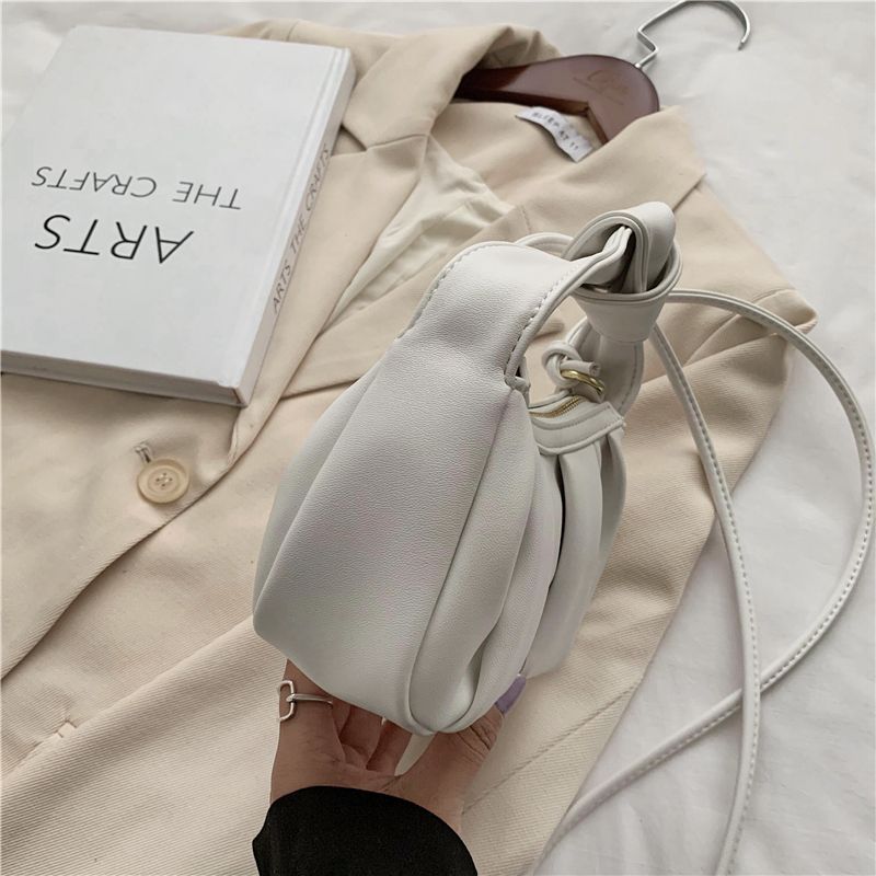 Frida Damska Skórzana Torebka Crossbody - Niebieski