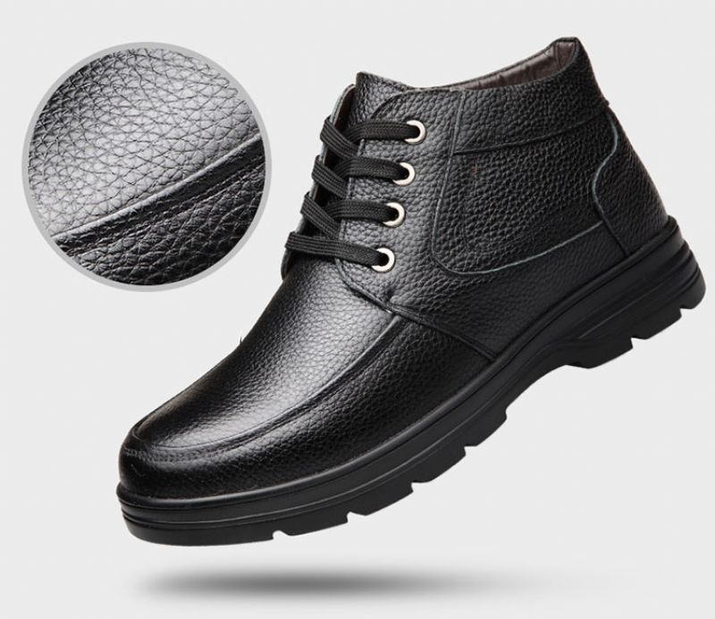 Gaio Męskie Buty Zimowe - Brązowe Futro