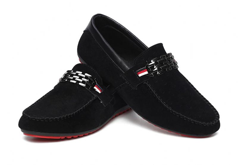Galem Mokasyny Męskie Modne Buty - Czarny