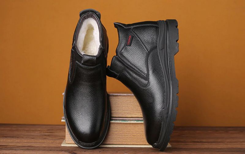 Gallette Męskie Buty Zimowe - Czarne