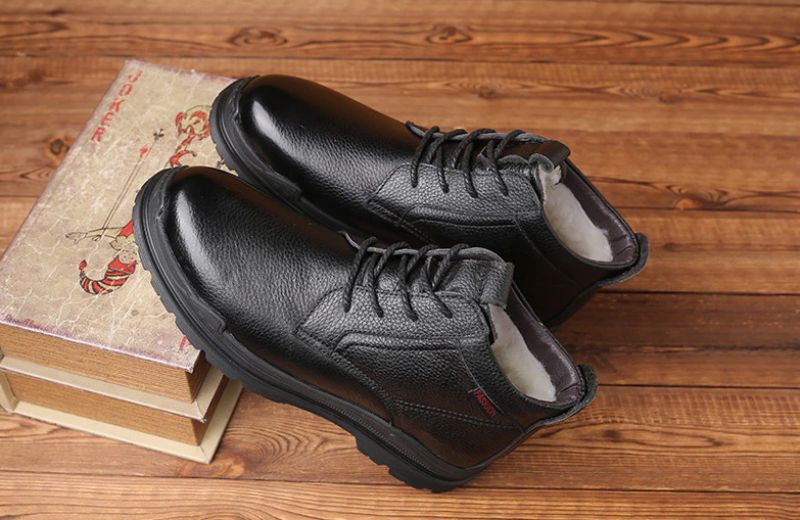 Gallette Męskie Buty Zimowe - Czarne
