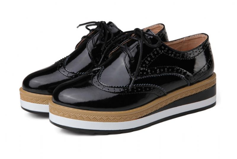 Galya Damskie Buty Typu Oxford - Brązowy