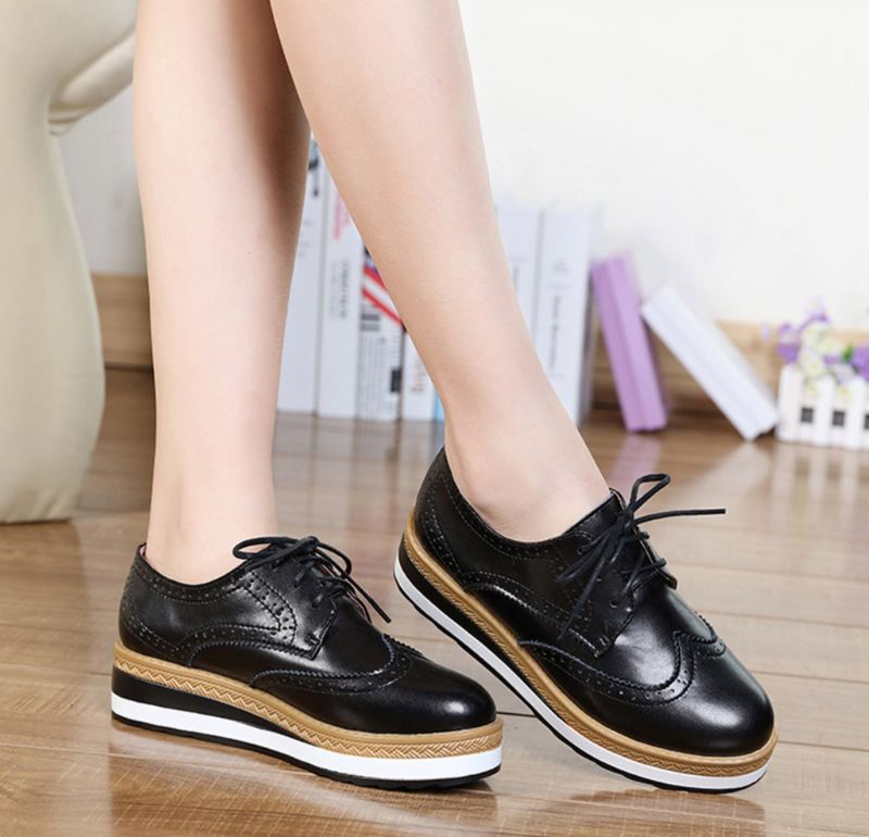 Galya Damskie Buty Typu Oxford - Brązowy