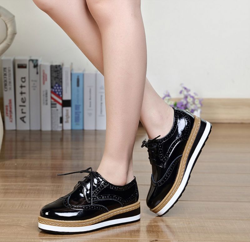 Galya Damskie Buty Typu Oxford - Brązowy