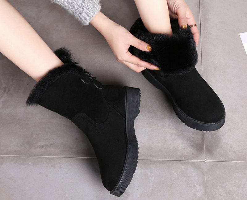 Gaudys Damskie Zimowe Buty - Czarny