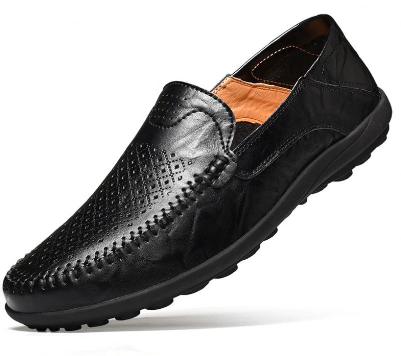 Gavin Męskie Trampki Typu Slip-on - Czarny