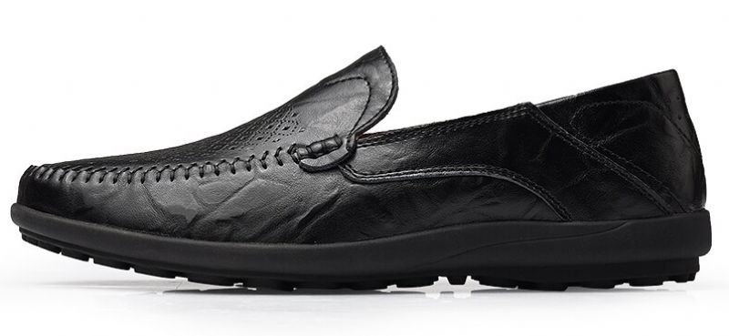 Gavin Męskie Trampki Typu Slip-on - Czarny