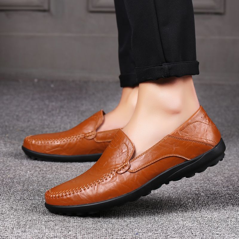 Gavin Męskie Trampki Typu Slip-on - Czarny