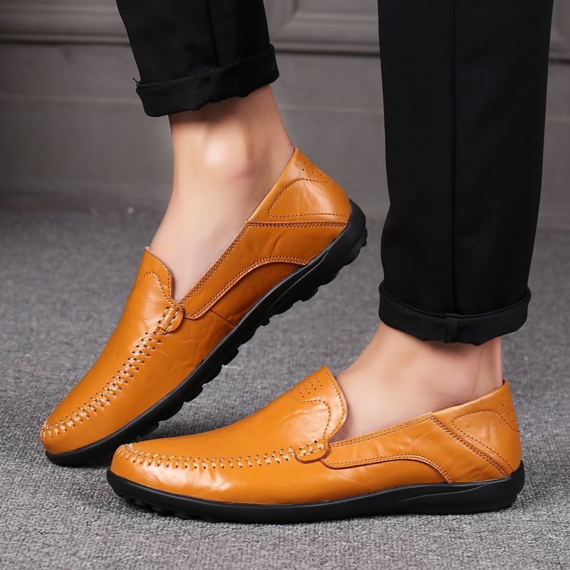Gavin Męskie Trampki Typu Slip-on - Czarny