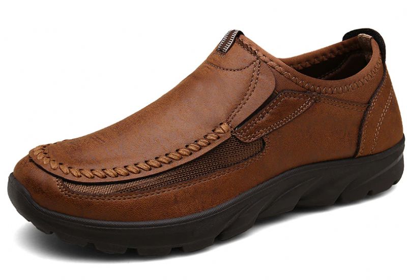 George Mokasyny Męskie Buty Casualowe - Brązowy