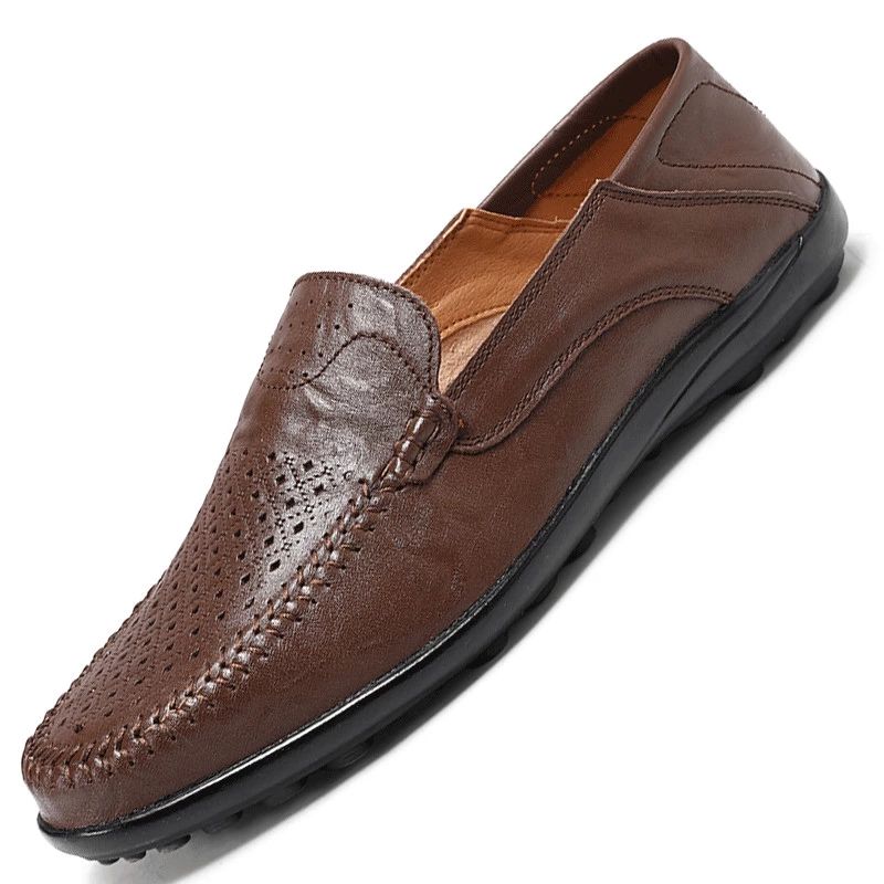 Gerrard Męskie Mokasyny Casual Buty - Kawa