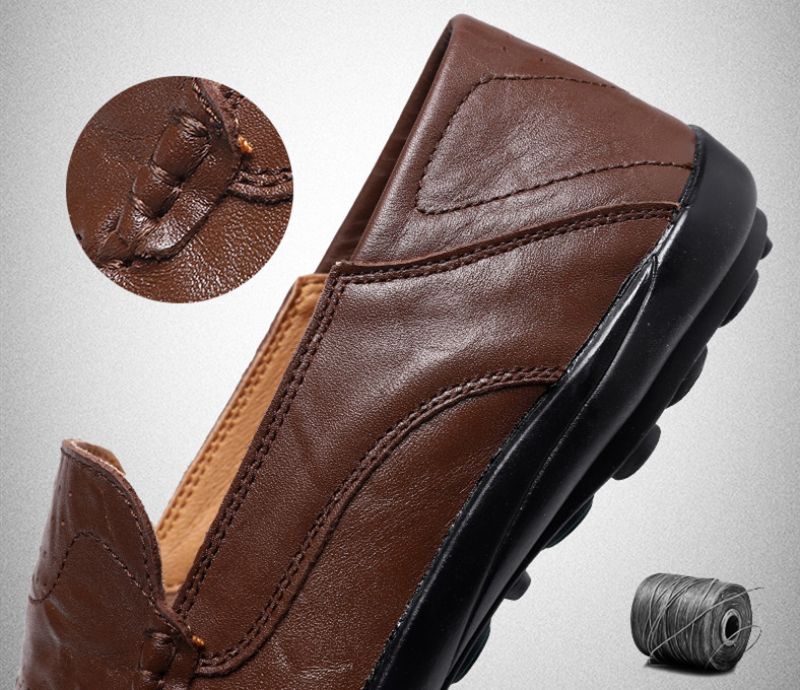 Gerrard Męskie Mokasyny Casual Buty - Kawa