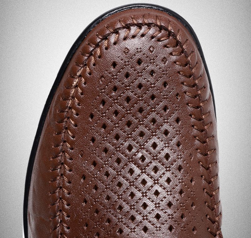 Gerrard Męskie Mokasyny Casual Buty - Kawa
