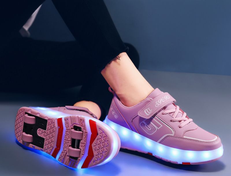 Gezzy Dla Obu Płci Dziecięce Trampki Roller - Różowy