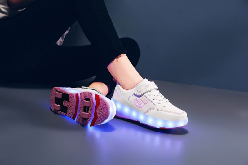 Gezzy Dla Obu Płci Dziecięce Trampki Roller - Różowy