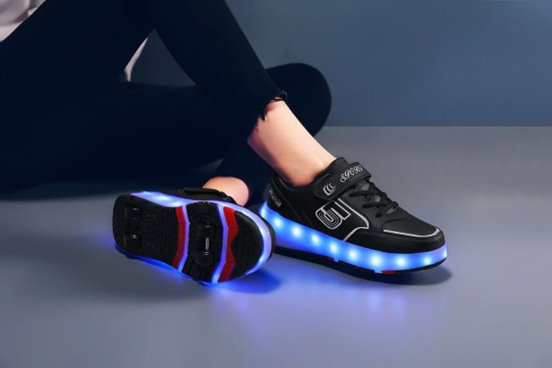 Gezzy Dla Obu Płci Dziecięce Trampki Roller - Różowy