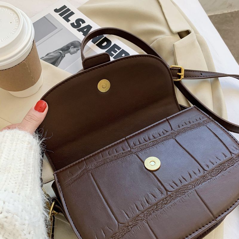 Gillen Damska Mała Skórzana Torebka Crossbody - Czarny
