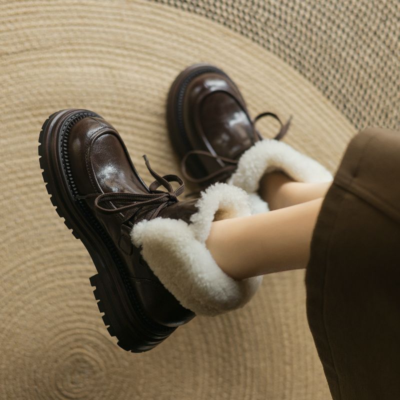 Gina Damskie Buty Typu Round Toe Ankle Boots - Czarny
