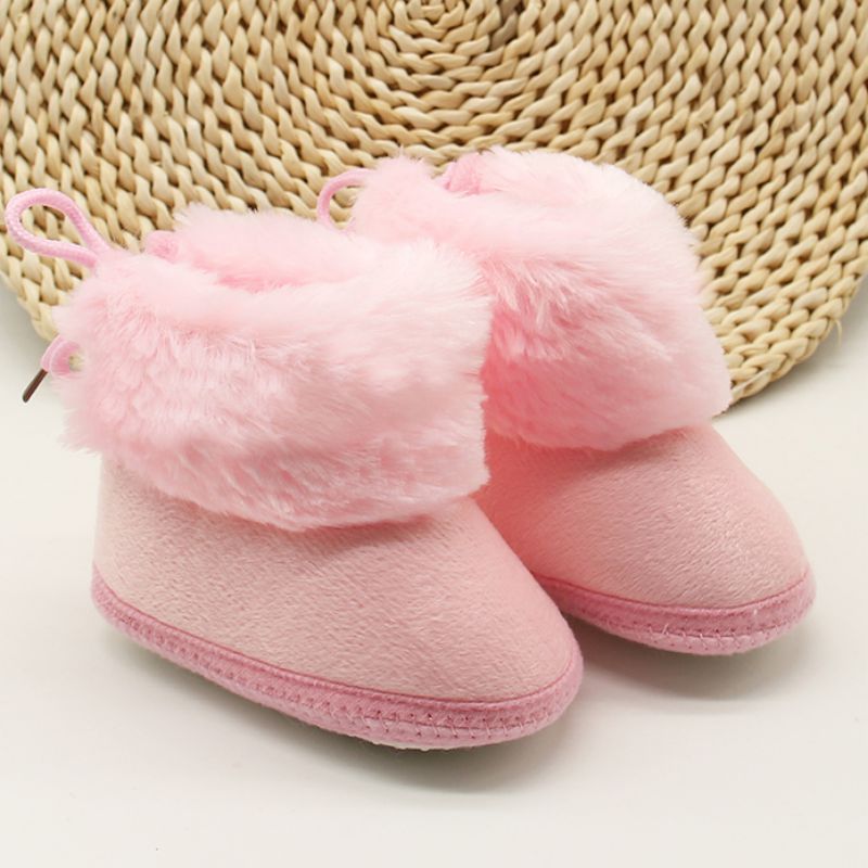 Ginny Dziecięce Buty Śnieżne - Różowe futro